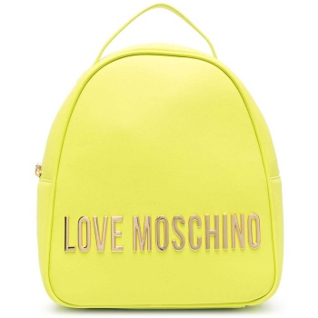 love moschino γυναικείο mini backpack μονόχρωμο με ανάγλυφο