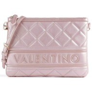 valentino γυναικεία τσάντα crossbody με καπιτονέ σχέδιο μονόχρωμη `ada` - 56kvbe51o528/ad ροζ