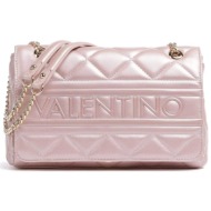 valentino γυναικεία τσάντα ώμου με καπιτονέ σχέδιο μονόχρωμη `ada` - 56kvbs51o05/ada ροζ