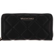 valentino γυναικείο πορτοφόλι με all-over καπιτονέ σχέδιο μονόχρωμο `ocarina` - 55kvps3kk155r/o μαύρ