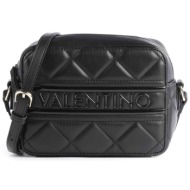 valentino γυναικεία τσάντα crossbody με tone-on-tone ανάγλυφο λογότυπο `ada` - 55kvbs51o06/ada μαύρο