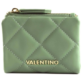 valentino γυναικείο πορτοφόλι μονόχρωμο με μεταλλικό logo