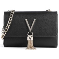 valentino γυναικεία mini τσάντα crossbody μονόχρωμη με μεταλλικές λεπτομέρειες `divina sa` - 55kvbs1
