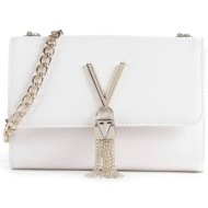 valentino γυναικεία mini τσάντα crossbody μονόχρωμη με μεταλλικές λεπτομέρειες `divina sa` - 55kvbs1