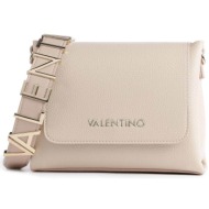 valentino γυναικεία mini τσάντα crossbody μονόχρωμη με μεταλλικό logo `alexia` - 55kvbs5a806/ale εκρ