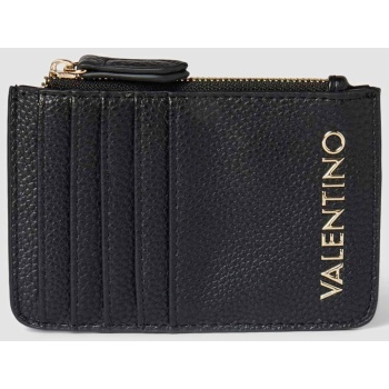 valentino γυναικείο mini πορτοφόλι μονόχρωμο με ανάγλυφο