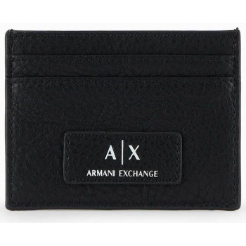 armani exchange ανδρική θήκη για κάρτες με logo patch 