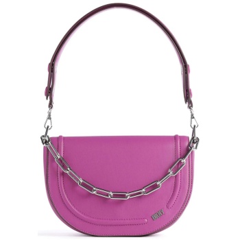 dkny γυναικεία τσάντα ώμου μονόχρωμη `orion` - r343zb04 ροζ