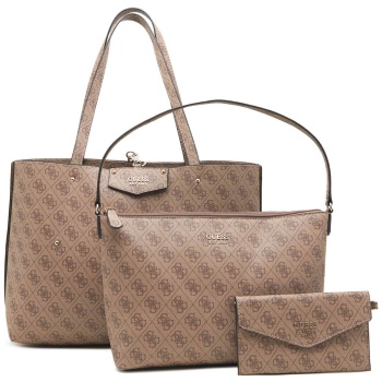 guess γυναικεία τσάντα tote με all-over 4g logo print και