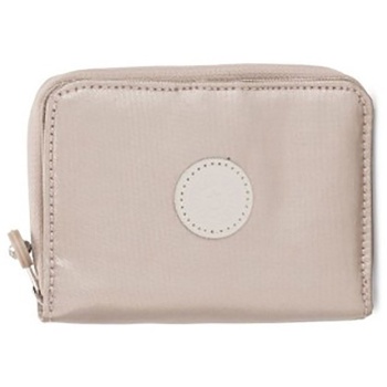 kipling γυναικείο πορτοφόλι μονόχρωμο με logo patch μπροστά