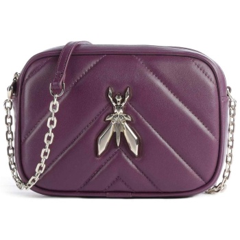 patrizia pepe γυναικεία δερμάτινη τσάντα crossbody