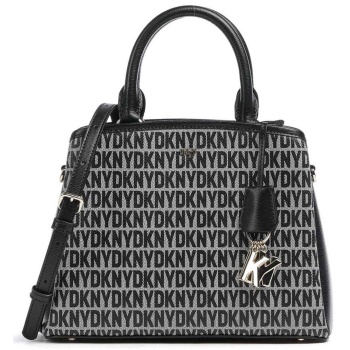 dkny γυναικεία τσάντα χειρός με all-over logo print `paige`