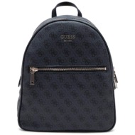 guess γυναικείο backpack με all-over contrast print και μεταλλικό logo `vikky` - hwsg6995320 ανθρακί