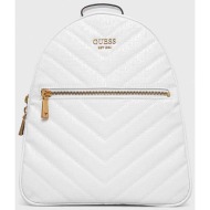 guess γυναικείο backpack μονόχρωμο με all-over γεωμετρικό pattern και logo print `vikky` - hwga69953