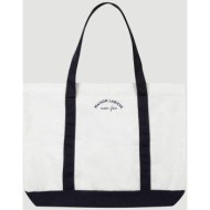 maison labiche ανδρική υφασμάτινη τσάντα με κεντημένο λογότυπο `mini manufacture ozanam` - raozanams