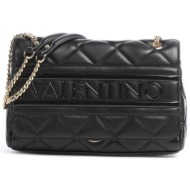 valentino γυναικεία τσάντα ώμου με tone-on-tone ανάγλυφο λογότυπο `ada` - 55kvbs51o05/ada μαύρο