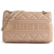valentino γυναικεία τσάντα ώμου με tone-on-tone ανάγλυφο λογότυπο `ada` - 55kvbs51o05/ada μπεζ