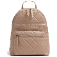 valentino γυναικείο backpack μονόχρωμο με all-over καπιτονέ σχέδιο `ada` - 55kvbs51o07/ada μπεζ