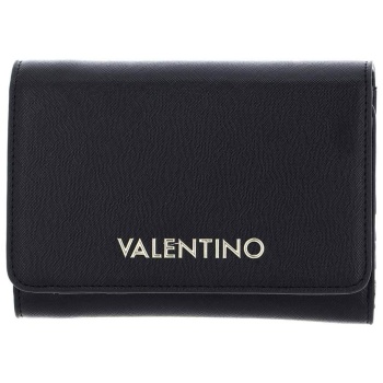 valentino γυναικείο πορτοφόλι μονόχρωμο με contrast
