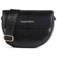 valentino γυναικεία τσάντα crossbody μονόχρωμη με all-over croco print `bigs` - 55kvbs3xj02p/bi μαύρ