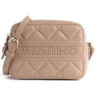 valentino γυναικεία τσάντα crossbody με tone-on-tone ανάγλυφο λογότυπο `ada` - 55kvbs51o06/ada μπεζ