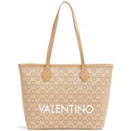 valentino γυναικεία τσάντα tote με all-over contrast triangular logo print `liuto` - 55kvbs3kg01r/li