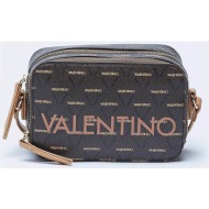 valentino γυναικεία τσάντα crossbody με all-over contrast triangular logo print `liuto` - 55kvbs3kg0