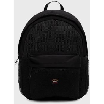 paul&shark ανδρικό backpack με logo patch - 13318106 μαύρο