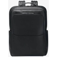 porsche design ανδρικό δερμάτινο backpack 43 x 46 x 18 cm `roadster black` - ole01602.001