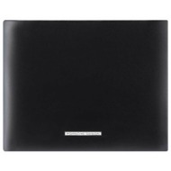 porsche design ανδρικό δερμάτινο πορτοφόλι 12,5 x 10 x 2,5 cm `slg wallet 10 zipper black` - obe0990