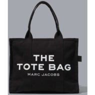 marc jacobs γυναικεία τσάντα χειρός με logo print `the large tote` - m0016156 μαύρο