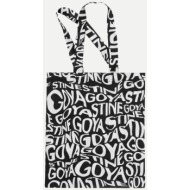 stine goya γυναικεία τσάντα tote με print `rita` - sg5748 μαύρο