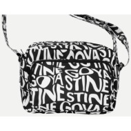 stine goya γυναικεία τσάντα crossbody με print `lotta` - sg5751 μαύρο