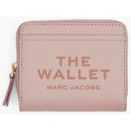 marc jacobs γυναικείο πορτοφόλι μονόχρωμο `the leather mini compact wallet` - 2r3smp044s10 σάπιο μήλ