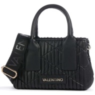 valentino γυναικεία τσάντα crossbody μονόχρωμη με πλισέ υφή και αποσπώμενα λουριά `clapham re` - 55k