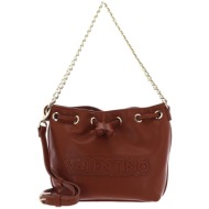 valentino γυναικεία τσάντα bucket μονόχρωμη με ανάγλυφο logo `oxford re` - 55kvbs7lt04/oxf ταμπά