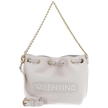 valentino γυναικεία τσάντα bucket μονόχρωμη με ανάγλυφο