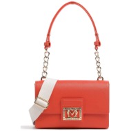 love moschino γυναικεία mini τσάντα ώμου με μεταλλικές λεπτομέρειες - jc4329pp0iks0 πορτοκαλί
