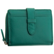 guy laroche γυναικείο δερμάτινο πορτοφόλι με ανάγλυφο lettering `armonto` - 08314- πράσινο