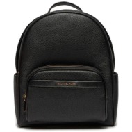 michael kors γυναικείο δερμάτινο backpack με μεταλλικό logo `bex` - 30s4g8xb2l μαύρο