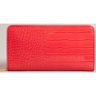 ted baker γυναικείο πορτοφόλι με croco pattern `valenne` - 275254 κοραλί