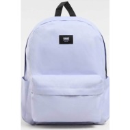 vans ανδρικό backpack μονόχρωμο με contrast logo patch `old skool` - vn000h4wcr21 λιλά