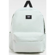 vans ανδρικό backpack μονόχρωμο με contrast logo patch `old skool` - vn000h4wchf1 πράσινο φυστικί