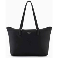 emporio armani γυναικεία τσάντα shopper με eagle plaque logo - y3d279yws1e μαύρο
