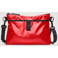rains unisex τσάντα crossbody `sibu musette bag` - rnsss2414780 κόκκινο