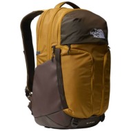 the north face unisex backpack μονόχρωμο με κεντημένο logo ` face surge` - nf0a52sgyol1 μουσταρδί