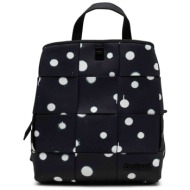 desigual γυναικείο backpack με all-over droplet print και ανάγλυφο λογότυπο `new splatter sumy mini`