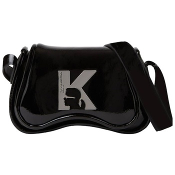 karl lagerfeld γυναικεία τσάντα crossbody με contrast logo
