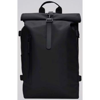 rains unisex αδιάβροχο backpack `rolltop rucksack large` 