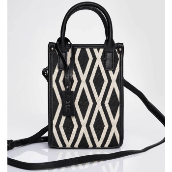 `ale γυναικείο mini bag με geometrical pattern - 8t21876